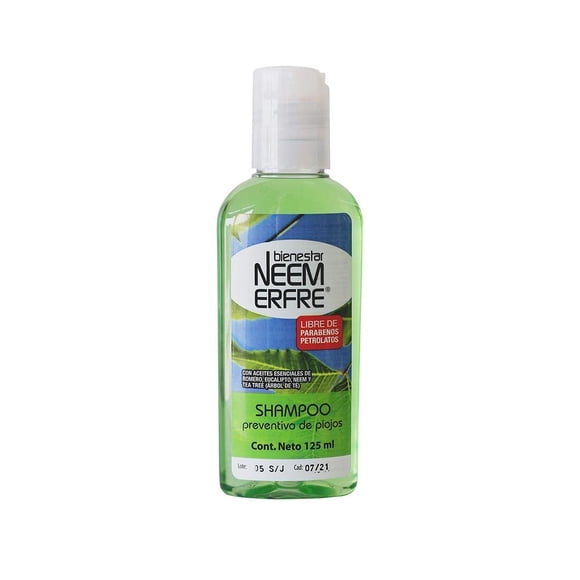 Shampoo preventivo de piojos Bienestar NEEM ERFRE 125 ml