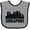 Heather and Black, variant on Inktastic Singapore City Skyline with Grunge Boys or Girls Baby Bib