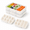 White-2 Pack, variant on White 2 Pack Stackable 14-Compartment Snackle Box Food Storage Container