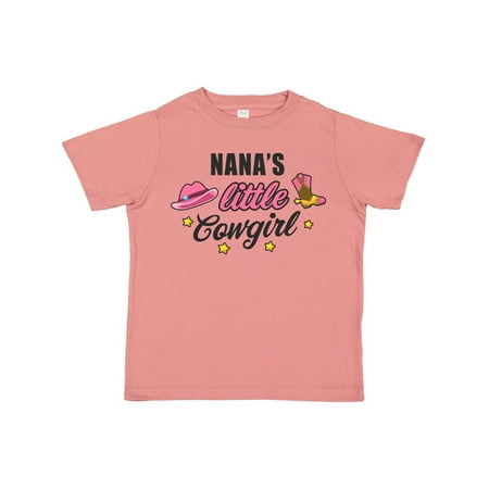 

Inktastic Nanas Little Cowgirl with Cowgirl Hat and Boots Gift Toddler Toddler Girl T-Shirt