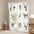 thumbnail image 3 of Feelyou Deer Moose Black Out Curtains, Bowknot Ribbon Curtains Pack of 2 (42x63 Each), 3 of 6