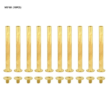 

Flat Head Rivet Album Screw Rivet Practical Pack Of 10 For Fastener Accessories Fastener Hardware