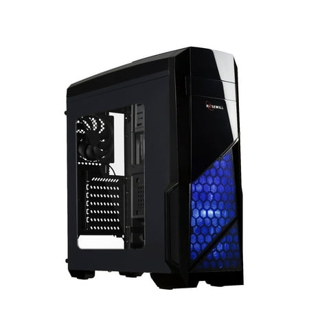 Rosewill Gaming Computer PC Case, ATX Mid Tower, 3 Fans Pre-Installed (Best Computer Fans For Gaming)