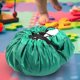 thumbnail image 5 of Green multifunctional waterproof toy bag with drawstring for indoor and outdoor storage, 140 cm in diameter, play mat., 5 of 5