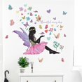 thumbnail image 3 of Calcomanías de pared YONGSHENG elfo mariposa flores para niños, 3 of 5