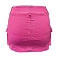 thumbnail image 5 of XDZJLR Jeans Skirt For Women Denim Skirts With Pocket Midi Skirt Fashion Casual Streetwear Modern Cargo Skirt Red Xs-Xl, 5 of 5