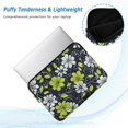thumbnail image 2 of FORMRS 15-15.6 inch Laptop Sleeve Case Soft Carrying Quilted Computer Bag Cover, White Flower Pattern, 2 of 7