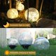 thumbnail image 2 of Luces solares decoración de jardín al aire libre 2 paquetes de bolas de vidrio agrietadas impermeables inalámbricas, 2 of 5