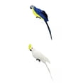 thumbnail image 1 of 2pcs Simulation Foam Bird with Claw Outdoor Tree Porch Shoulder kusrkot Estatua de loro de simulación, 1 of 8