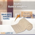 thumbnail image 3 of Toalla Baño Completo colores varios, 150x80cm - 620gr Suave Y Absorbente- Cenefa Bordada - BEIGE 7, 3 of 5