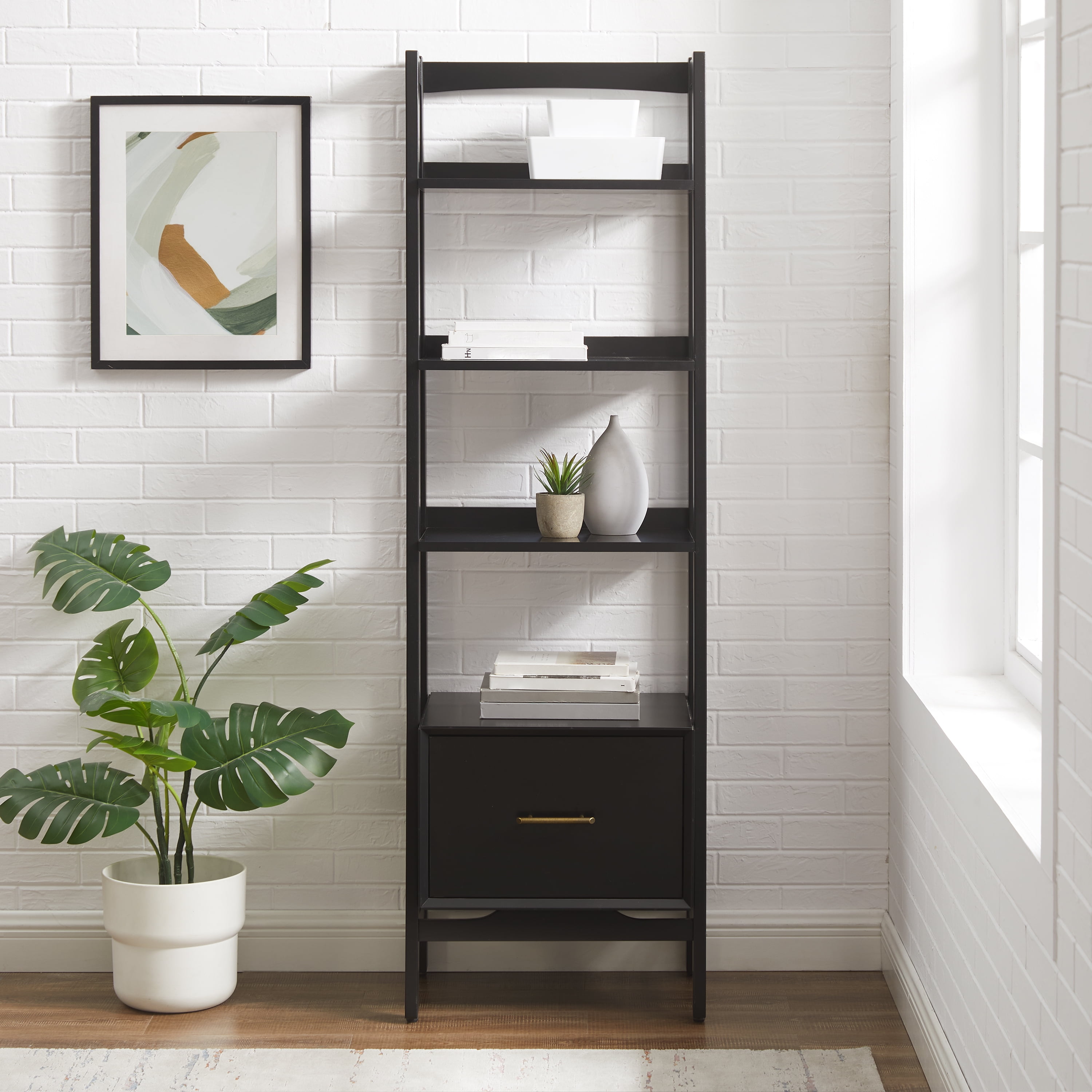 Crosley Furniture Landon Small Etagere Bookcase