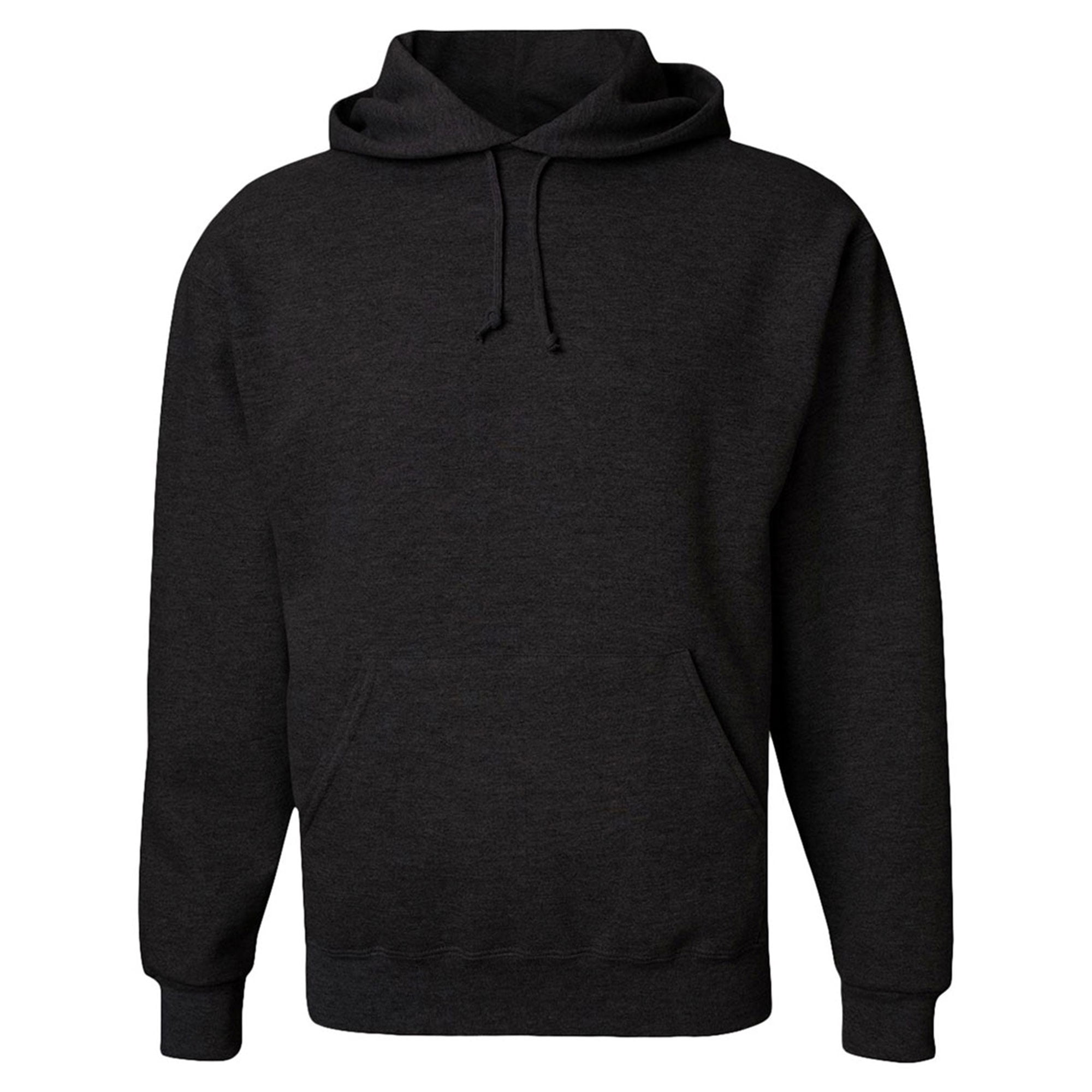JERZEES - Jerzees Mens Super Sweats Fleece Hooded Sweatshirt, Black ...