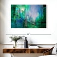 thumbnail image 3 of Elephant Stock Transparency Wall Art - Horizontal Canvas Wall Art - Living Room Wall Decor - Abstract Canvas - Purple And Green Decor By Annette Schmucker - 39" x 26", 3 of 8