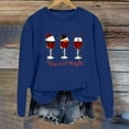 thumbnail image 2 of VBARHMQRT Fall Crewneck Sweatshirt Women's Fall/Winter Fashion Sweatshirt Christmas Glass Print Round Neck Top, 2 of 3
