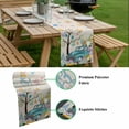 thumbnail image 5 of Easter Table Runner - 48 Inch Long, Kitchen Dining Table Runner Dresser Scarves, Turquoise Truck Colorful Eggs Tree Gnomes Rabbit Farmhouse Decor for Coffee Tables Wedding Party Banquet, 5 of 8