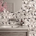 thumbnail image 5 of The Tile Life Osiris Gray Matte 3D Hexagon Porcelain Floor & Wall Tile, 8 x 9 in, 24-Piece, 5 of 11