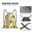 thumbnail image 4 of Zufioo Sunflowers Sports Cinch Sack Gym String Bags Machine Washable Heavy Duty String Backpack for Men Women-Small, 4 of 6