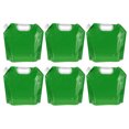 thumbnail image 1 of Unique Bargains 5L Collapsible Water Container Bag Plastic Storage Jug 6 Pack Green, 1 of 7