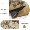 thumbnail image 6 of Tan Vintage Rooster Round Area Rug 3Ft Washable Small Circle Rugs for Kitchen Entryway, Farmhouse Wooden Chickens Farm Non-Slip Carpet Floor Mats Indoor Outdoor Carpet Runner Aesthetic Home Decor, 6 of 8