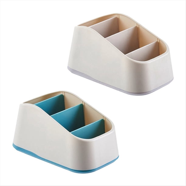 Caja de Almacenamiento de Escritorio para Control Remoto, Soporte para TV, TeléFono, Cesta Trapezoidal, Organizador de PapeleríA, Estuche para el Hogar.