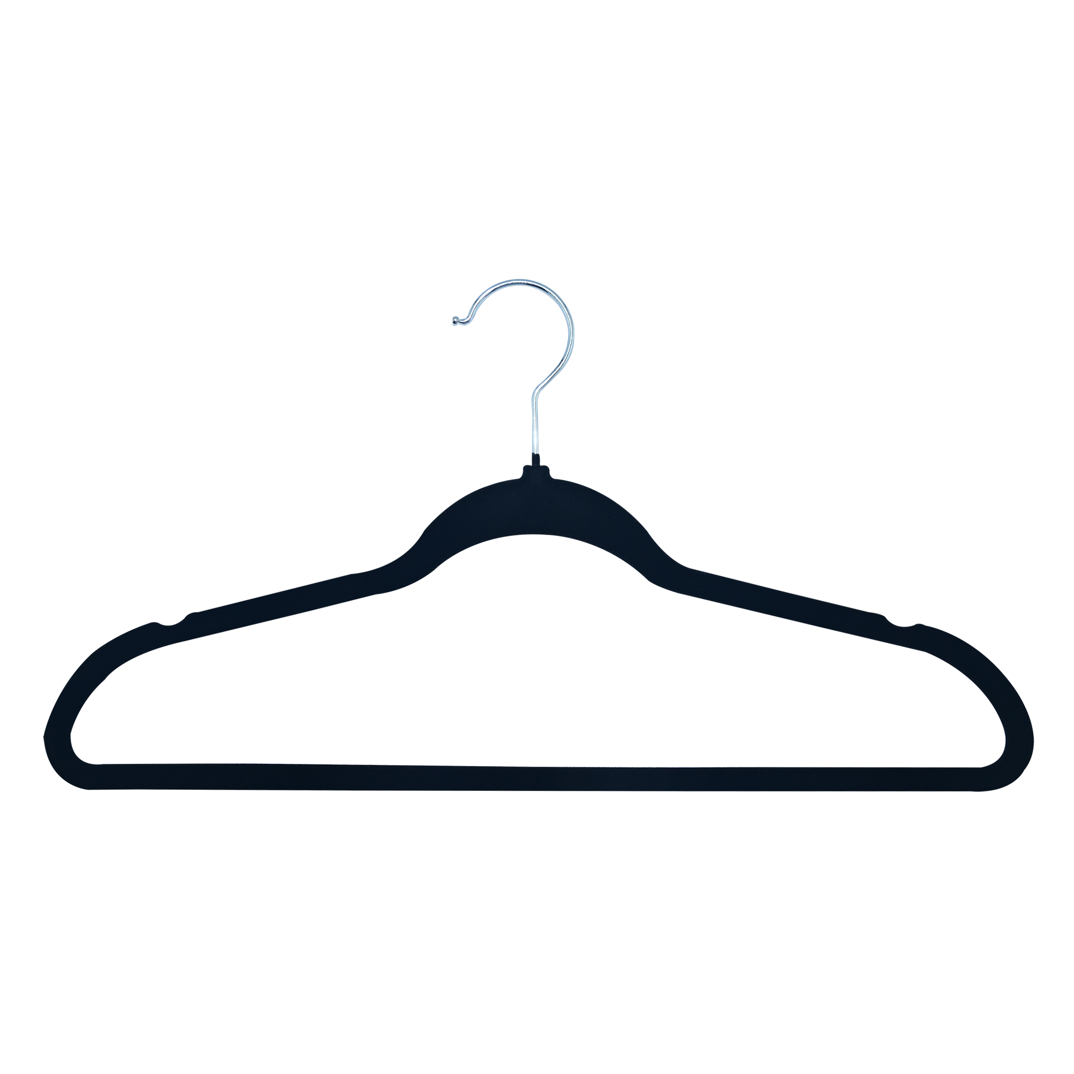 ClosetSelect Velvet Hangers, Black 50 Count