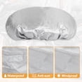 thumbnail image 4 of 50x31.5cm Size M Motorcycle Seat Cover Waterproof Dustproof Motorbike Seat Cushion Protector Silver Tone, 4 of 8