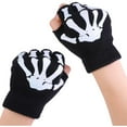 thumbnail image 6 of Likimi Toddler Kids Boys Girls Fingerless Gloves Print Thick Comfortable Soft Gloves Fall Winter Gloves Size 0-6 Months Black, 6 of 9