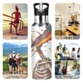 thumbnail image 7 of Yayeee 20oz Insulated Water Bottle Double Wall Stainless Steel with Flip Straw Lid, Colorful Skeleton, 7 of 7