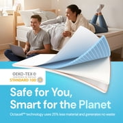 Dormeo The Essentials Dorm Mattress Topper for College, 2” Bed Topper, Lightweight with Non-Slip Base, Perfect for College Student Bedding