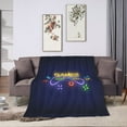 thumbnail image 6 of DouZhe Ultra-Soft Micro Fleece Lightweight Flannel Bed Blanket, Neon Game Controller Games Zone Print Cozy Warm Throw Blankets, 50"x40", 6 of 7