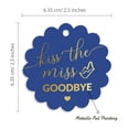 thumbnail image 6 of Inkdotpot Pack Of 50 Kiss The Miss Goodbye Bridal Shower Favor Paper Tags Craft Real Gold Foil Hang Tags, 6 of 6