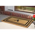 thumbnail image 4 of Heavy Duty Coir Door Mat Thin Double Picture Frame, Monogram A - Black 22" x 36", 4 of 5