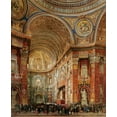 thumbnail image 2 of Gigante, Giacinto 15x18 Black Ornate Wood Framed with Double Matting Museum Art Print Titled - St. Peters Basilica, Rome, 2 of 4