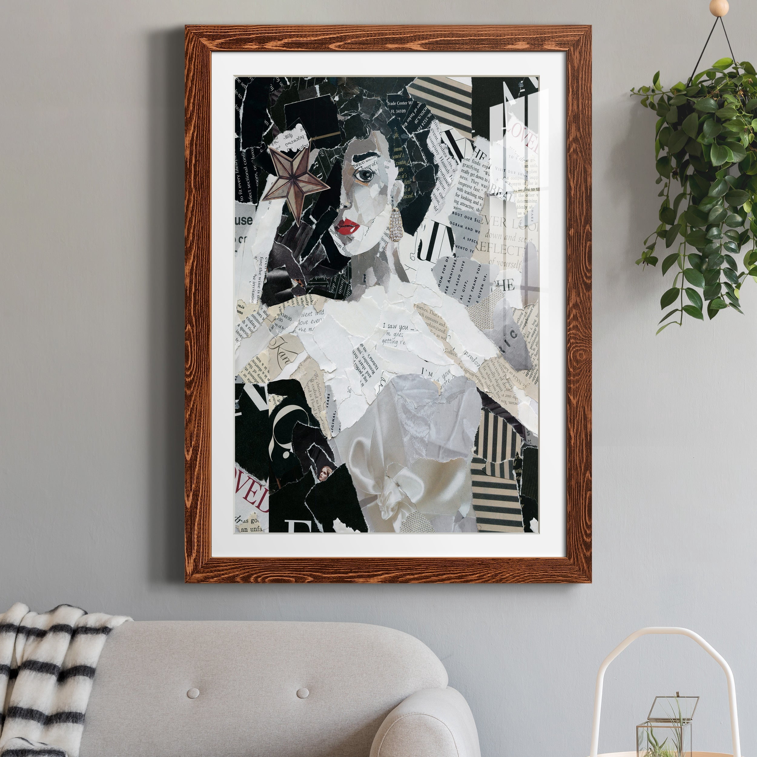 Runway Star - Premium Framed Print - Distressed Barnwood Frame - Ready to Hang
