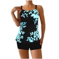 thumbnail image 1 of Womens Swimsuits Plus Size Printing Bikini Split Swimsuit Suit, Polyester Spandex for Summer Beach & Pool, 1 of 5