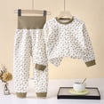 thumbnail image 7 of CAUYDY Child Girls Pajamas Baby Clothes 2T-5T Fall Winter Long Sleeve Shirt Elastic Pants 2Pcs Cute Set Little Kids Suits Toddler Sleepers for Girl Sizes 2-4 Years,Grey, 7 of 7