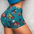 thumbnail image 4 of Lsque Mario Pattern High Waisted Biker Shorts for Women-Tummy Control Fitness Athletic Workout Running Yoga Gym Shorts,Moisture-Wicking-Large, 4 of 9