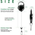 thumbnail image 4 of Fishing Zinger Retractor 3 Pcs Fly Fishing Anglers Tool Gear Combo Steel Cord, 4 of 10