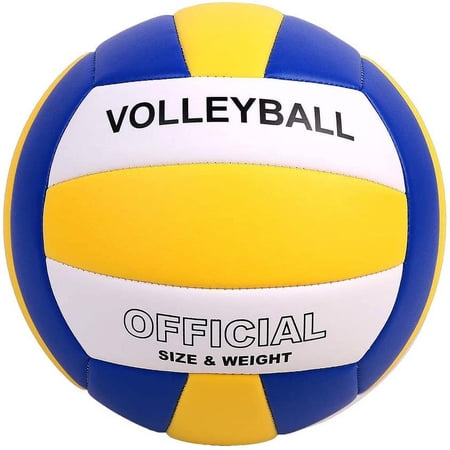 YANYODO Official Size 5 Volleyball, Soft Indoor Outdoor Volleyball for Game Gym Training Beach Play