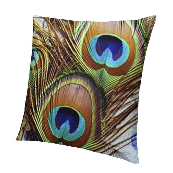 BANET Feathers Pattern Decorative Pillow Cover