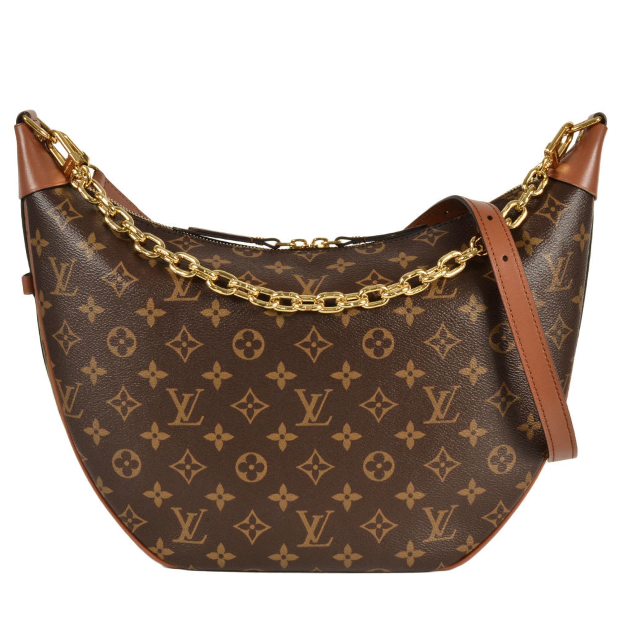 Pre-Owned Louis Vuitton Loop Hobo Shoulder Bag Monogram Reverse