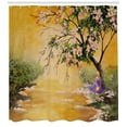thumbnail image 3 of Ambesonne Landscape Shower Curtain, Girl near River Tree, 69"Wx75"L, Multicolor, 3 of 3