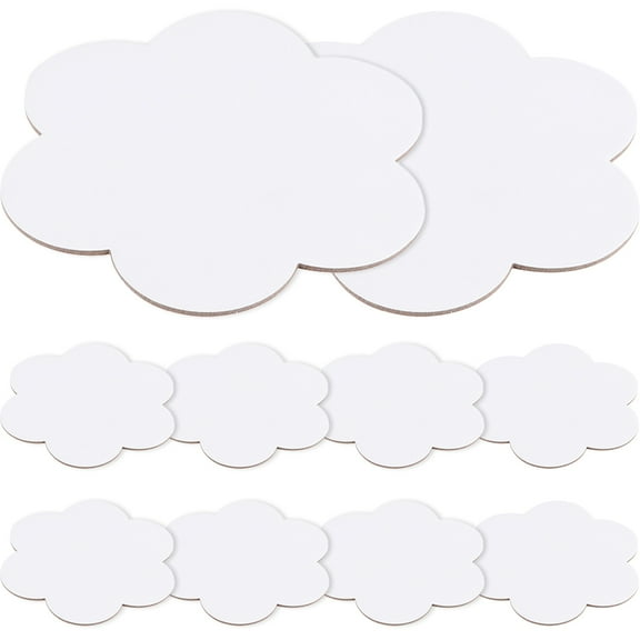 HAMPPLIES Wood Canvas Boards Professional Drawing Panels White 10Pcs