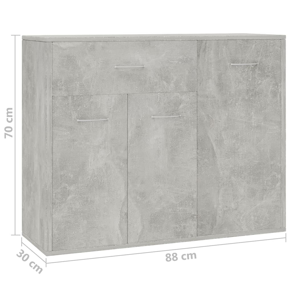 Kepooman Buffet Sideboard, Storage Cabinet for Kitchen, Home Tableware Organizer with Adjustable Shelf, Light Gray Kepooman Buffet Sideboard, Storage Cabinet for Kitchen, Home Tableware Organizer with Adjustable Shelf, Light Gray