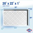 thumbnail image 2 of Filtro de aire HVAC Clorox 51 x 56 x 3 cm MERV 11 plisado, paquete de 4, 2 of 7