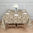 thumbnail image 3 of Brown Dog Paw Footprint Bone Square Tablecloth,Waterproof Square Table Cover,Wipeable Spillproof Washable Table Cover for Home Kitchen Party Decor 42"X42"(107x107cm), 3 of 6
