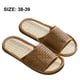 thumbnail image 2 of Dinheiro Pantuflas de ratán para Hombre en Verano, Viajes, Hotel, hogar, Zapatillas de ratán de bambú con Suelo de Madera, 2 of 6