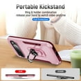 thumbnail image 6 of for Google Pixel 9 Pro XL Case, Slim Fit Military Grade Drop Tested Dual Layer Shockproof Case with 360 Ring Holder Kickstand Protective Rugged Car Magnetic Non-Slip Phone Case,Pink+Rose, 6 of 10