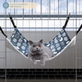 thumbnail image 3 of Hamaca para gatos con correas ajustables y gancho de metal, cama estable de doble cara para gatos, mascotas y otros animales pequeños, 3 of 8