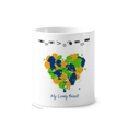 thumbnail image 1 of Taza de cepillo de dientes en forma de corazón Brasil Brasil 350 ml Unbranded, 1 of 3